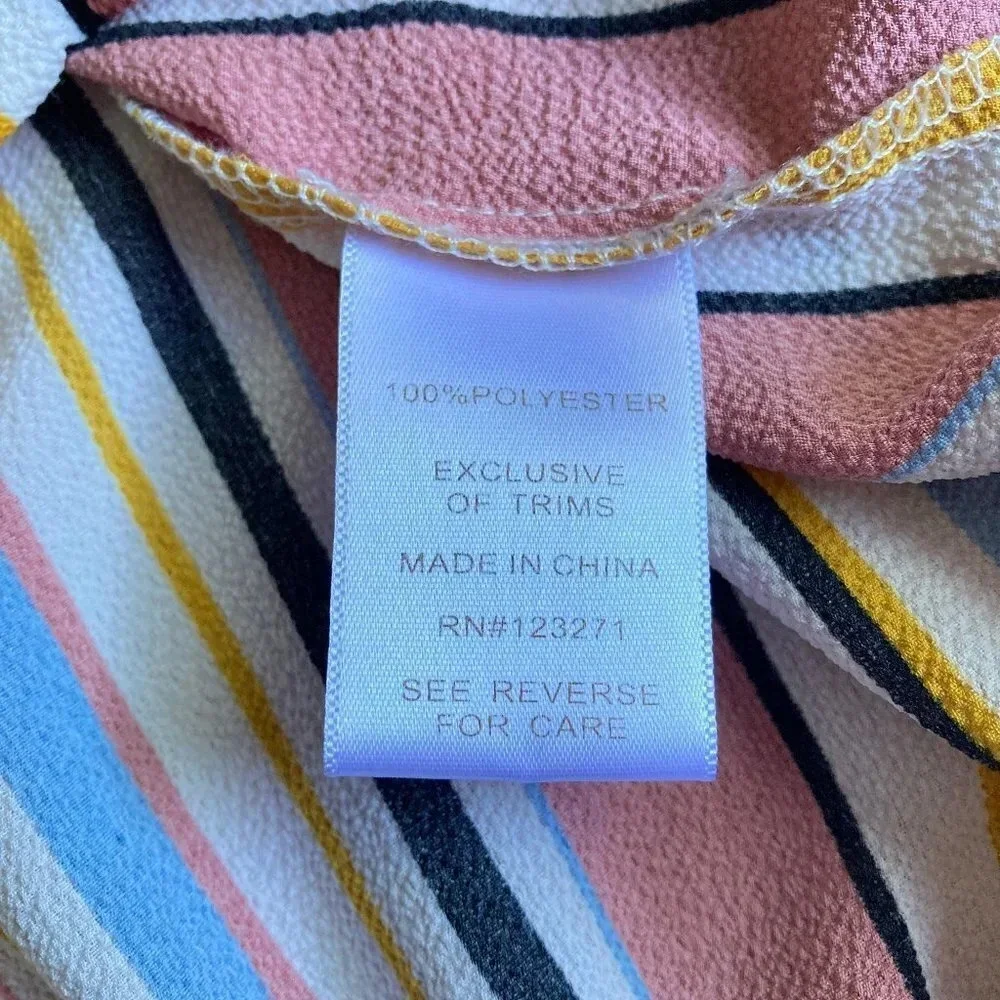 Riley & James Striped Off the Shoulder‎ Peasant Blouse, Size 2X - Picture 7 of 8